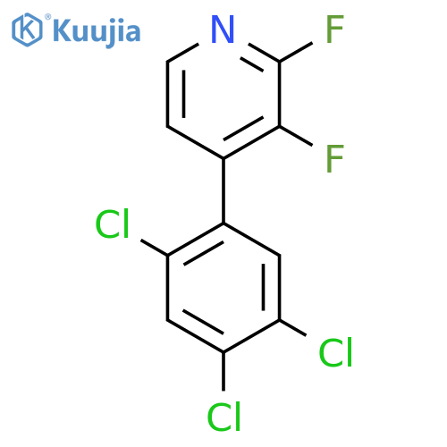 2,3-Difluoro-4-(2,4,5-trichlorophenyl)pyridine structure