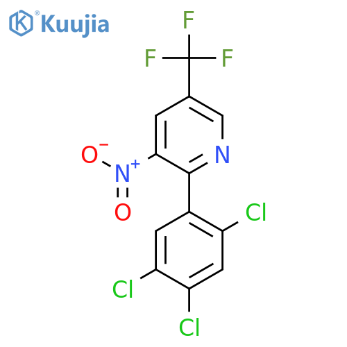 3-Nitro-2-(2,4,5-trichlorophenyl)-5-(trifluoromethyl)pyridine structure