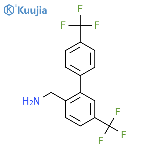 C-(5,4'-Bis(trifluoromethyl)biphenyl-2-yl)-methylamine structure