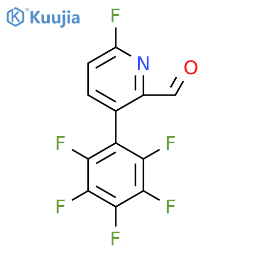 6-Fluoro-3-(perfluorophenyl)picolinaldehyde structure