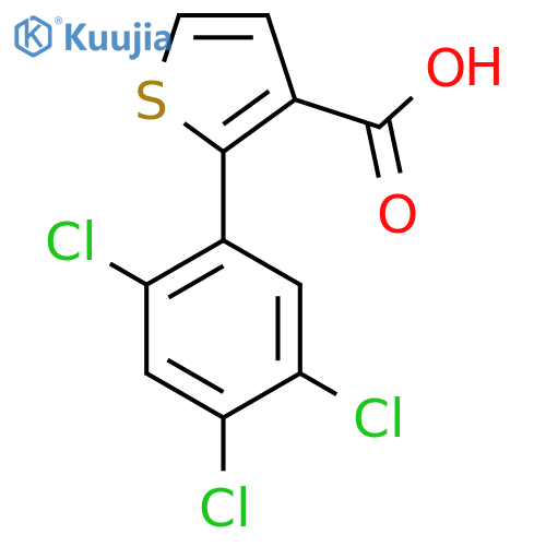2-(2,4,5-Trichlorophenyl)thiophene-3-carboxylic acid structure