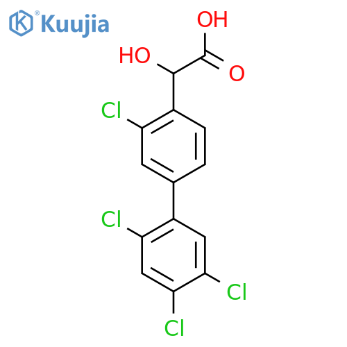 Hydroxy-(3,2',4',5'-tetrachlorobiphenyl-4-yl)-acetic acid structure