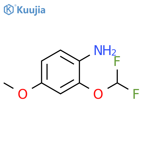 2-(difluoromethoxy)-4-methoxyaniline structure