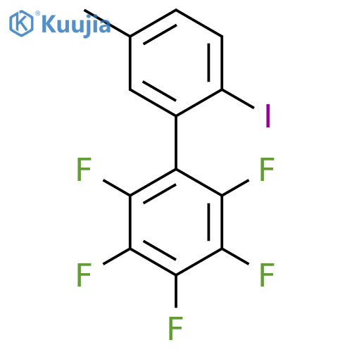 2'-Iodo-5'-methyl-2,3,4,5,6-pentafluorobiphenyl structure