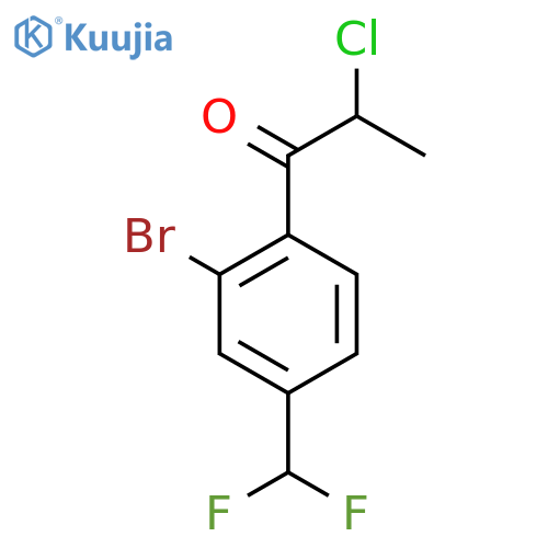 2'-Bromo-2-chloro-4'-(difluoromethyl)propiophenone structure