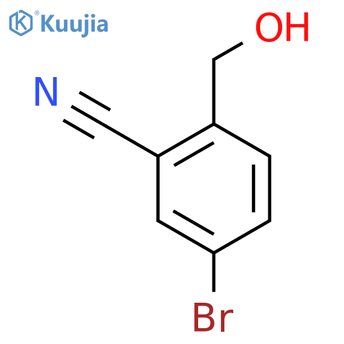 5-bromo-2-(hydroxymethyl)benzonitrile structure