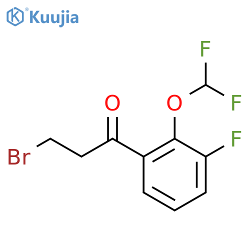 3-Bromo-2'-(difluoromethoxy)-3'-fluoropropiophenone structure
