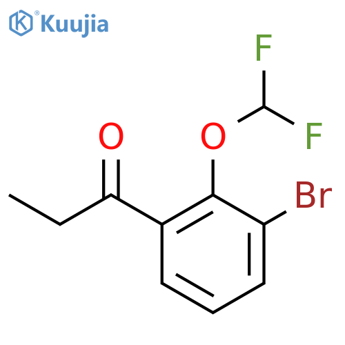 3'-Bromo-2'-(difluoromethoxy)propiophenone structure