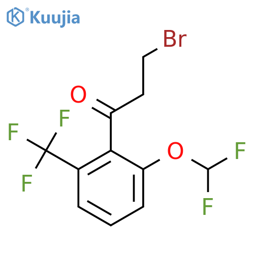 3-Bromo-2'-(difluoromethoxy)-6'-(trifluoromethyl)propiophenone structure