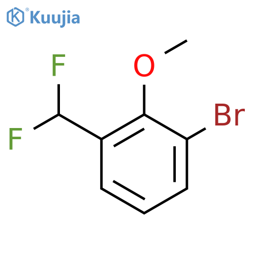 2-Bromo-6-(difluoromethyl)anisole structure
