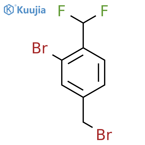 3-Bromo-4-(difluoromethyl)benzyl bromide structure