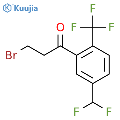 3-Bromo-5'-(difluoromethyl)-2'-(trifluoromethyl)propiophenone structure