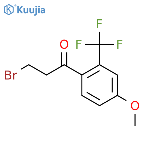 3-Bromo-4'-methoxy-2'-(trifluoromethyl)propiophenone structure
