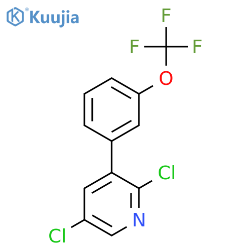 2,5-Dichloro-3-(3-(trifluoromethoxy)phenyl)pyridine structure