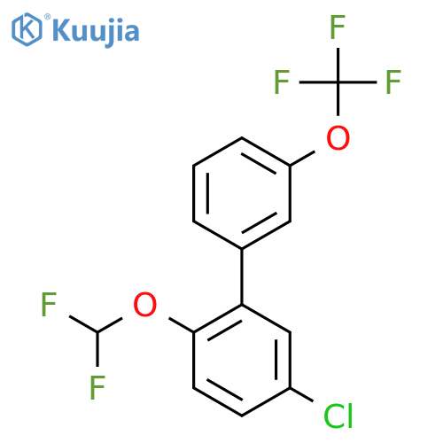 5-Chloro-2-(difluoromethoxy)-3'-(trifluoromethoxy)biphenyl structure