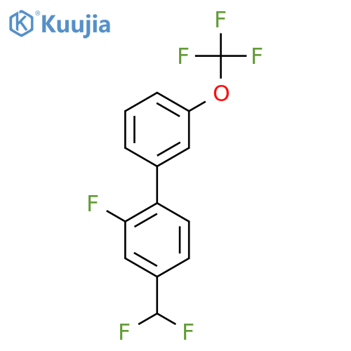 4-(Difluoromethyl)-2-fluoro-3'-(trifluoromethoxy)biphenyl structure