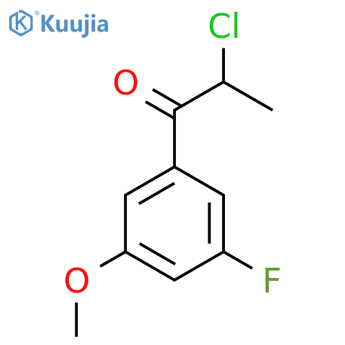 2-Chloro-3'-fluoro-5'-methoxypropiophenone structure