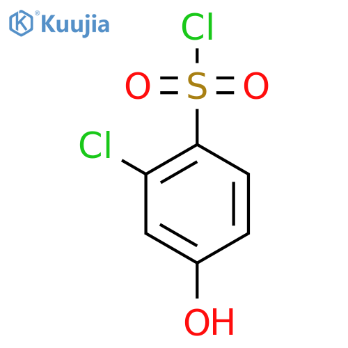 2-Chloro-4-hydroxybenzenesulfonyl chloride structure