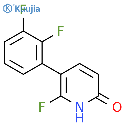 3-(2,3-Difluorophenyl)-2-fluoro-6-hydroxypyridine structure