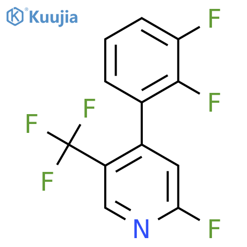 4-(2,3-Difluorophenyl)-2-fluoro-5-(trifluoromethyl)pyridine structure