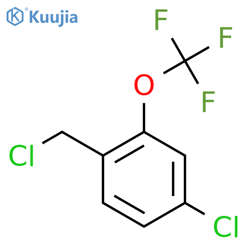 4-Chloro-2-(trifluoromethoxy)benzyl chloride structure
