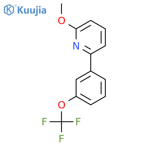 2-Methoxy-6-(3-(trifluoromethoxy)phenyl)pyridine structure