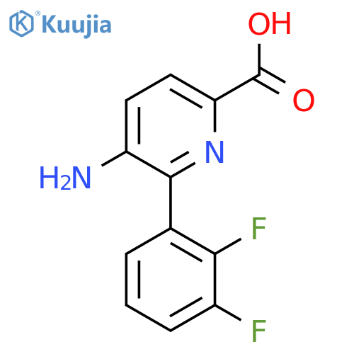 5-Amino-6-(2,3-difluorophenyl)picolinic acid structure