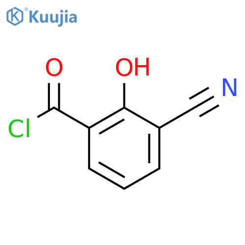 3-Cyano-2-hydroxybenzoyl chloride structure