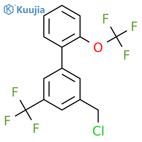 3-Chloromethyl-2'-(trifluoromethoxy)-5-(trifluoromethyl)biphenyl structure