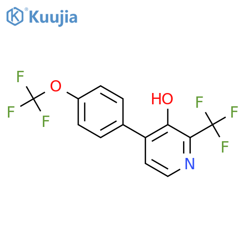 3-Hydroxy-4-(4-(trifluoromethoxy)phenyl)-2-(trifluoromethyl)pyridine structure