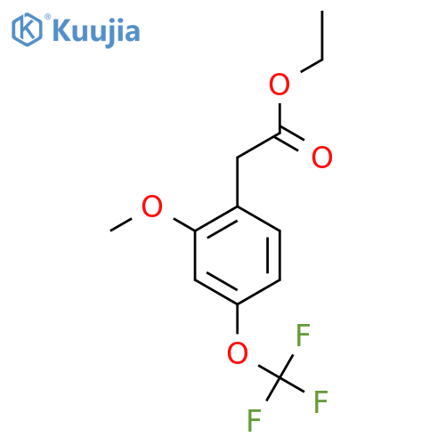 Ethyl 2-methoxy-4-(trifluoromethoxy)phenylacetate structure