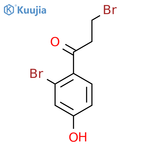 2',3-Dibromo-4'-hydroxypropiophenone structure