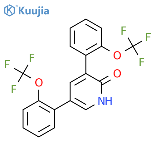 3,5-Bis(2-(trifluoromethoxy)phenyl)-2-hydroxypyridine structure