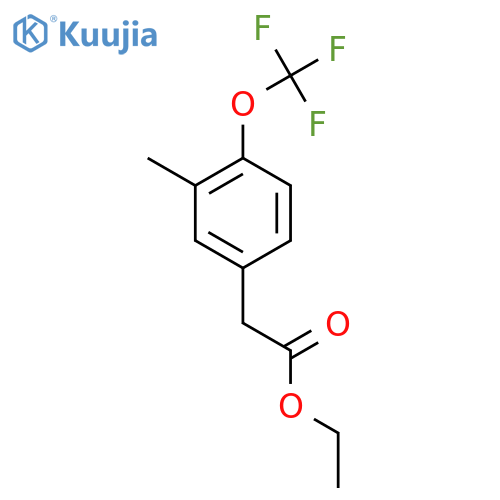 Ethyl 3-methyl-4-(trifluoromethoxy)phenylacetate structure