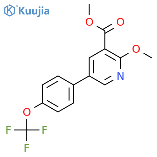 Methyl 2-methoxy-5-(4-(trifluoromethoxy)phenyl)nicotinate structure