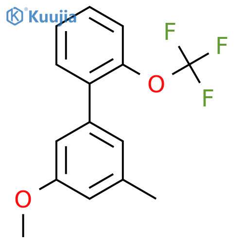 3-Methoxy-5-methyl-2'-(trifluoromethoxy)biphenyl structure
