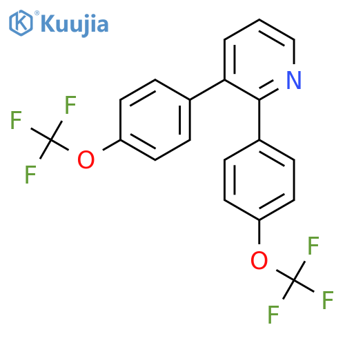 2,3-Bis(4-(trifluoromethoxy)phenyl)pyridine structure