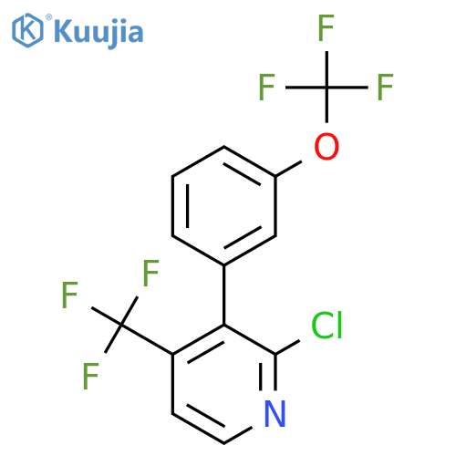 2-Chloro-3-(3-(trifluoromethoxy)phenyl)-4-(trifluoromethyl)pyridine structure