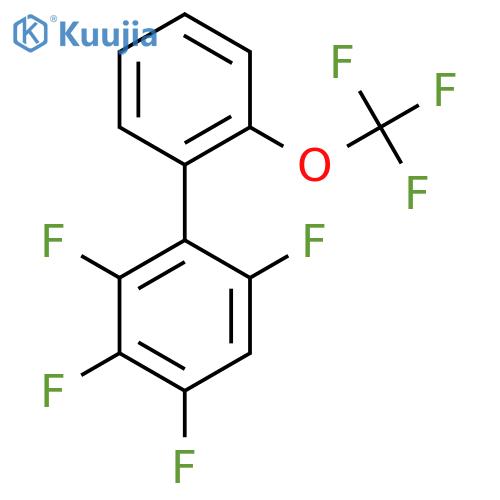 2,3,4,6-Tetrafluoro-2'-(trifluoromethoxy)biphenyl structure