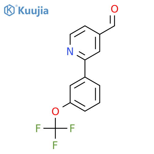 2-(3-(Trifluoromethoxy)phenyl)isonicotinaldehyde structure