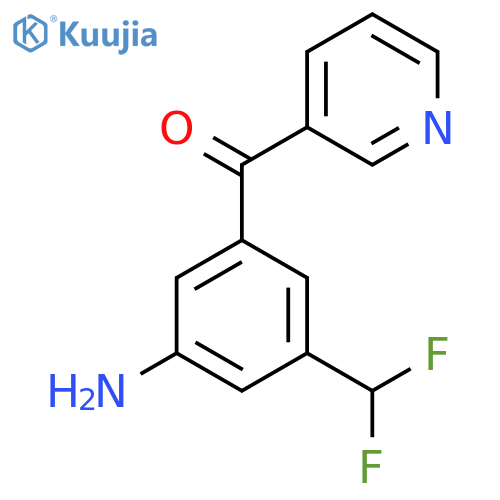 3-(3-Amino-5-(difluoromethyl)benzoyl)pyridine structure