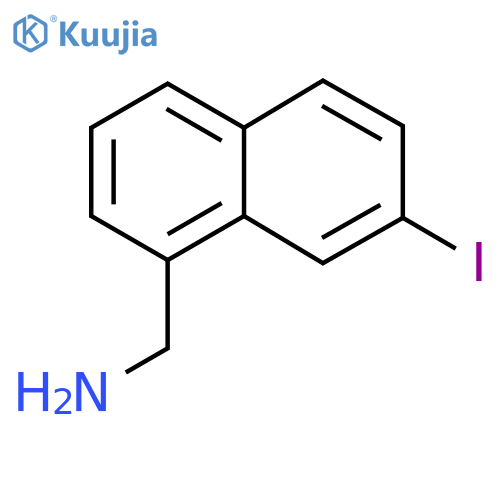 1-(Aminomethyl)-7-iodonaphthalene structure