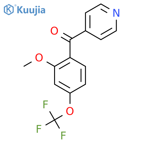 4-(2-Methoxy-4-(trifluoromethoxy)benzoyl)pyridine structure