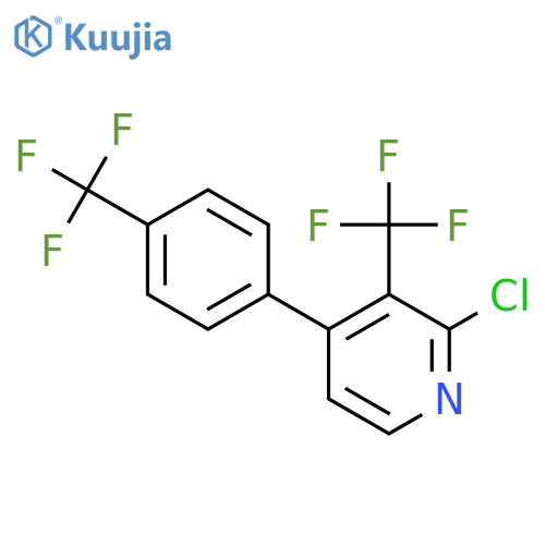 2-Chloro-3-(trifluoromethyl)-4-(4-(trifluoromethyl)phenyl)pyridine structure