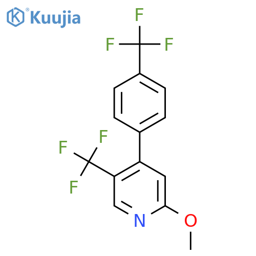 2-Methoxy-5-(trifluoromethyl)-4-(4-(trifluoromethyl)phenyl)pyridine structure