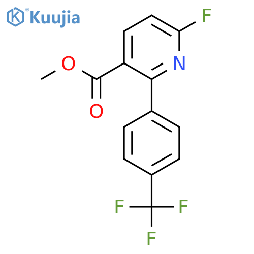 Methyl 6-fluoro-2-(4-(trifluoromethyl)phenyl)nicotinate structure
