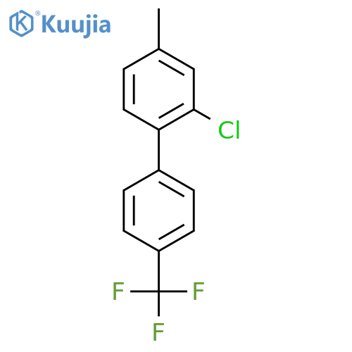2-Chloro-4-methyl-4'-(trifluoromethyl)biphenyl structure