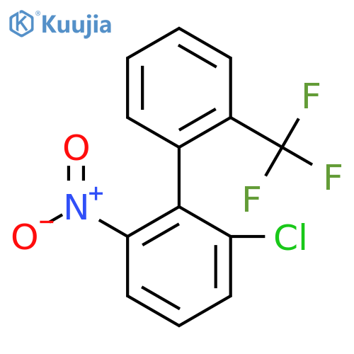 6-Chloro-2-nitro-2'-(trifluoromethyl)biphenyl structure