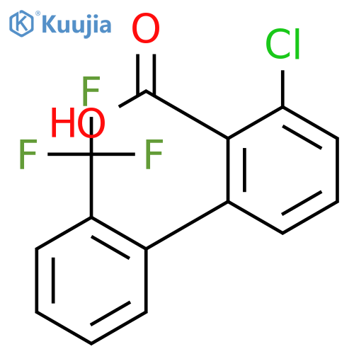 6-Chloro-2-(2-trifluoromethylphenyl)benzoic acid structure