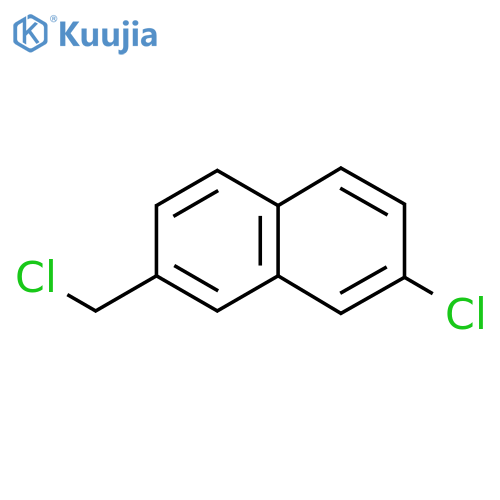 2-Chloro-7-(chloromethyl)naphthalene structure